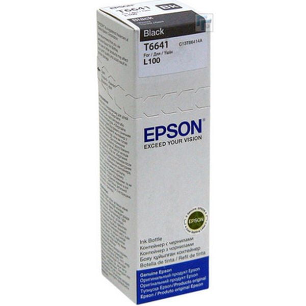 Чернила Epson L100/110/200/210/300/355/550/555 (O) C13T66414A, black, 70ml