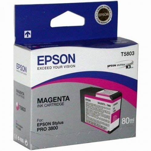 Картридж струйный Epson T580A (C13T580A00) пурпурный (80 мл) для Epson Stylus Pro-3880