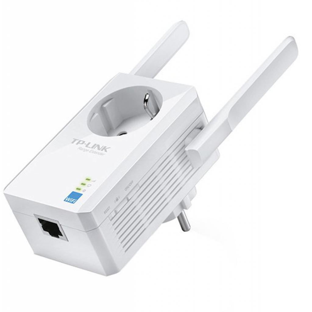 Сетевой адаптер TP-Link SOHO TL-WA860RE 300Mbps Wireless N Wall Plugged Range Extender with AC Passthrough, QCA(Atheros), 2T2R, 2.4GHz, 802.11b/g/n, 1 10/100Mbps LAN port, Range Extender button, Range Extender mode, suppo поставляется без кабеля RJ-45