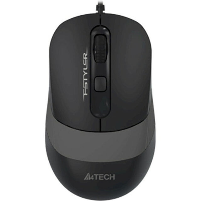 Мышь проводная A4Tech Fstyler FM10 черный/серый, 1600 dpi, USB Type-A, кнопки - 4