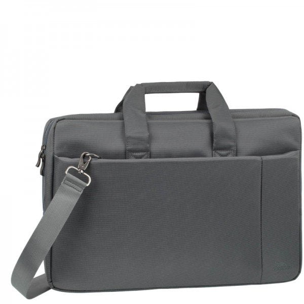 Сумка для ноутбука 17" Riva 8251 серый полиэстер