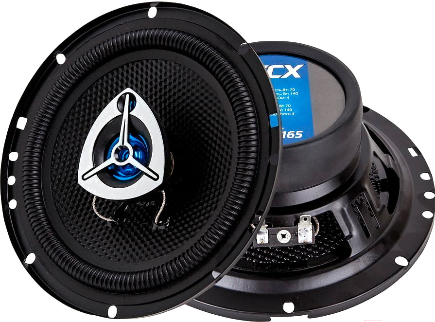 Колонки автомобильные Kicx GX-165 140Вт 92дБ 4Ом 16.5см (6 1/2дюйм) (ком.:2кол.) коаксиальные трехполосные