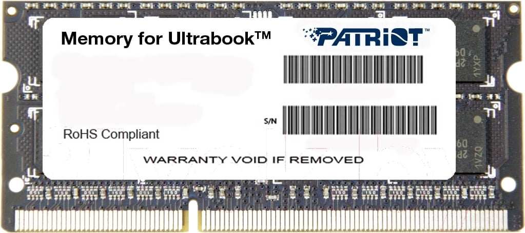 Оперативная память Patriot, DDR3L, 4GB (1x4 GB), 1600 MHz, CL11, SO-DIMM
