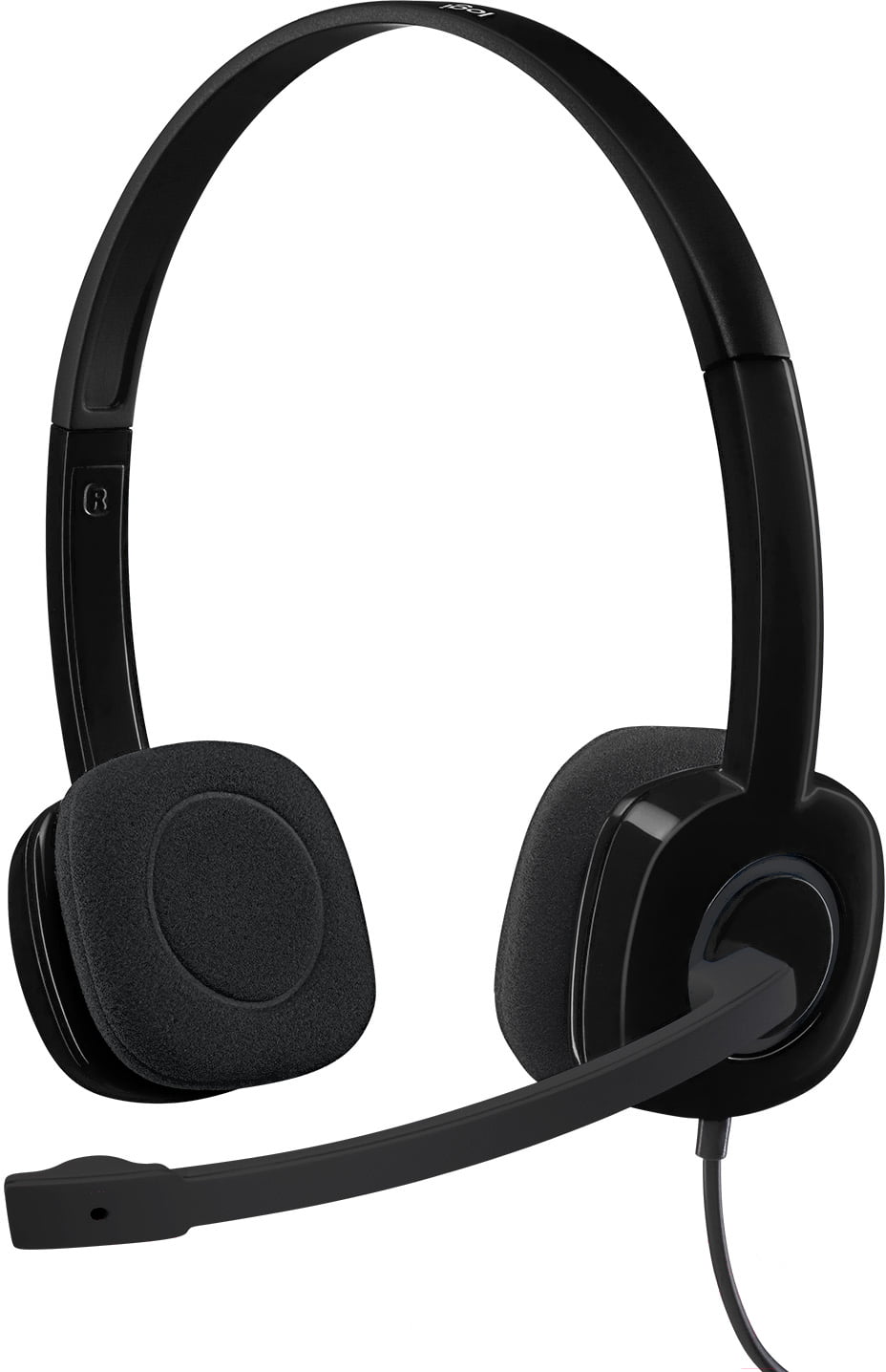 Гарнитура Logitech H151 чёрный, проводная, 3.5 мм