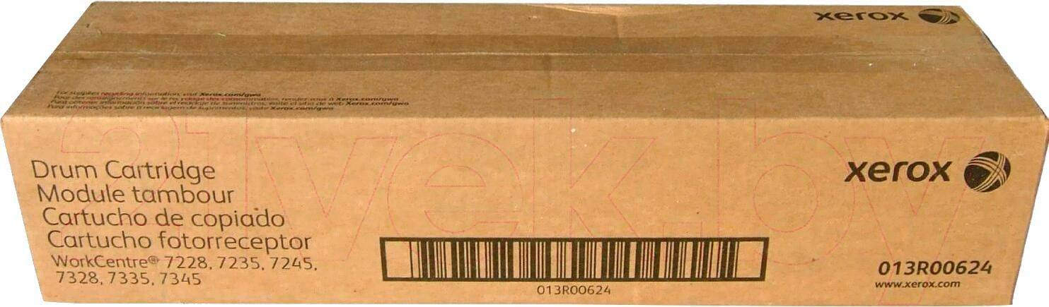 Фотобарабан (Drum) Xerox 013R00624 ч/б.печ.:33000 стр цв.печ.:50000 стр цветной (принтеры и МФУ) для WorkCentre 7328/7335/7345/7346