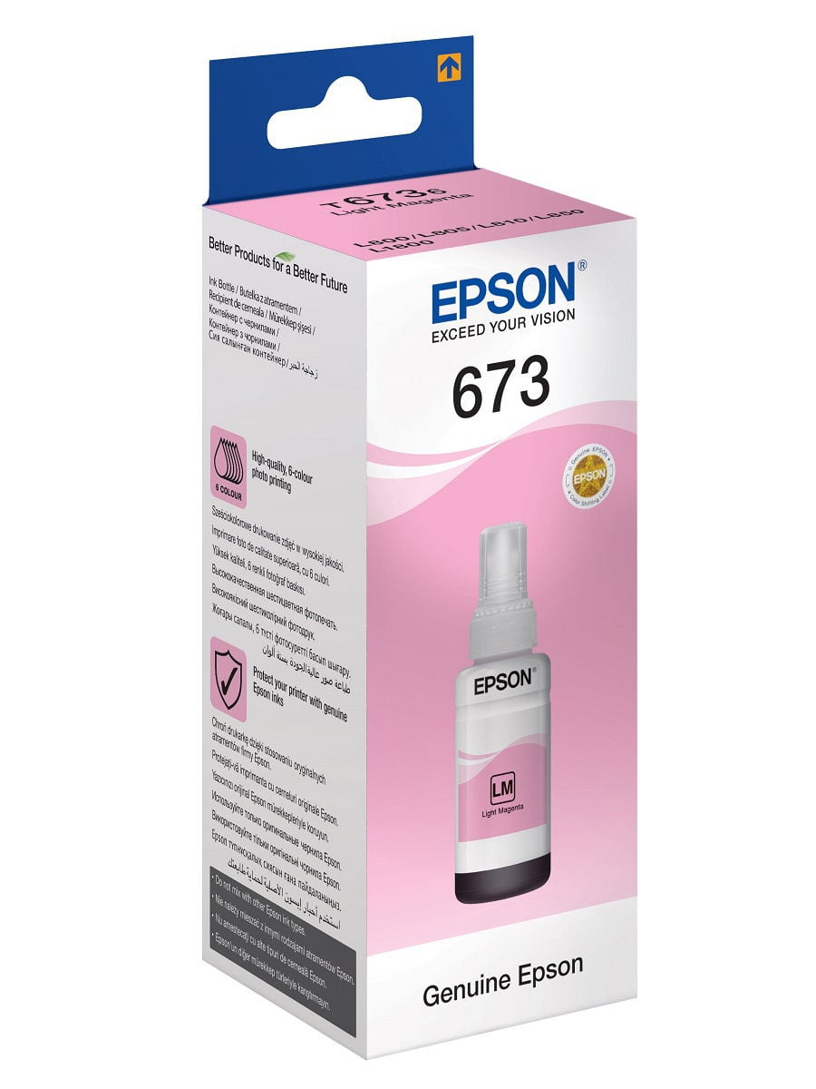 Чернила Epson C13T67364A (light magenta) 70 мл для L800