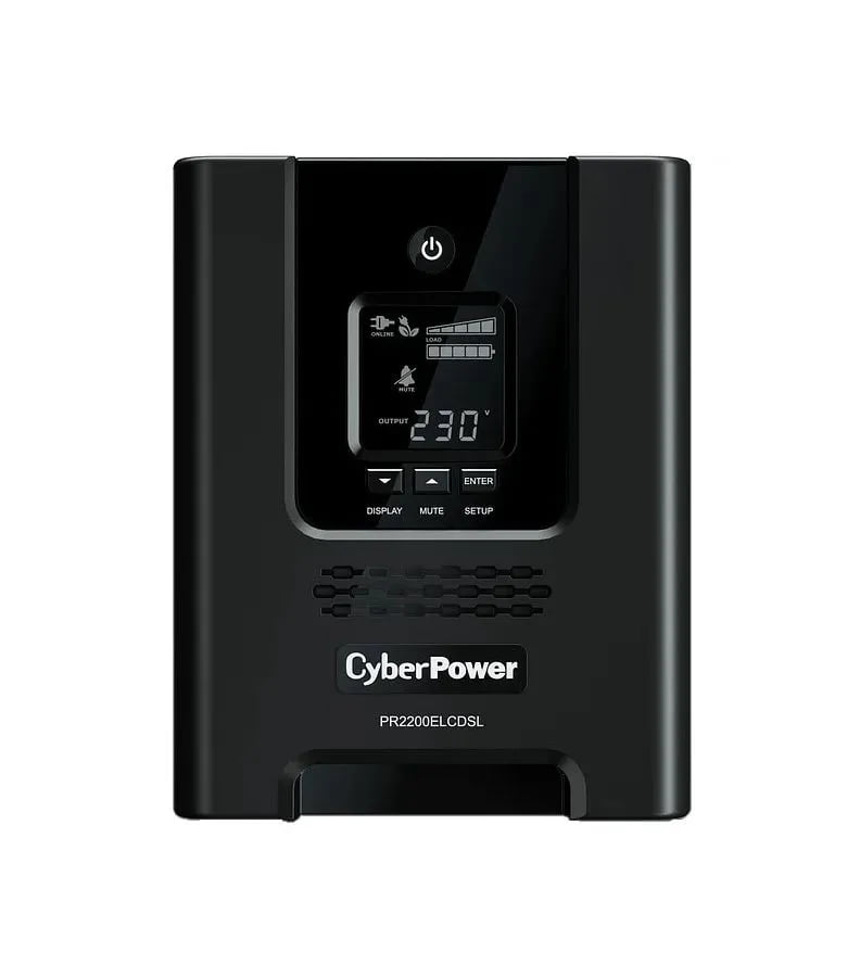 Источник бесперебойного питания CyberPower PR2200ELCDSL/2200 ВА/1980 Вт/USB/RJ-11/RJ-45/1 х IEC 320 C19 (компьютерная), 8 х IEC 320 C13 (компьютерная)