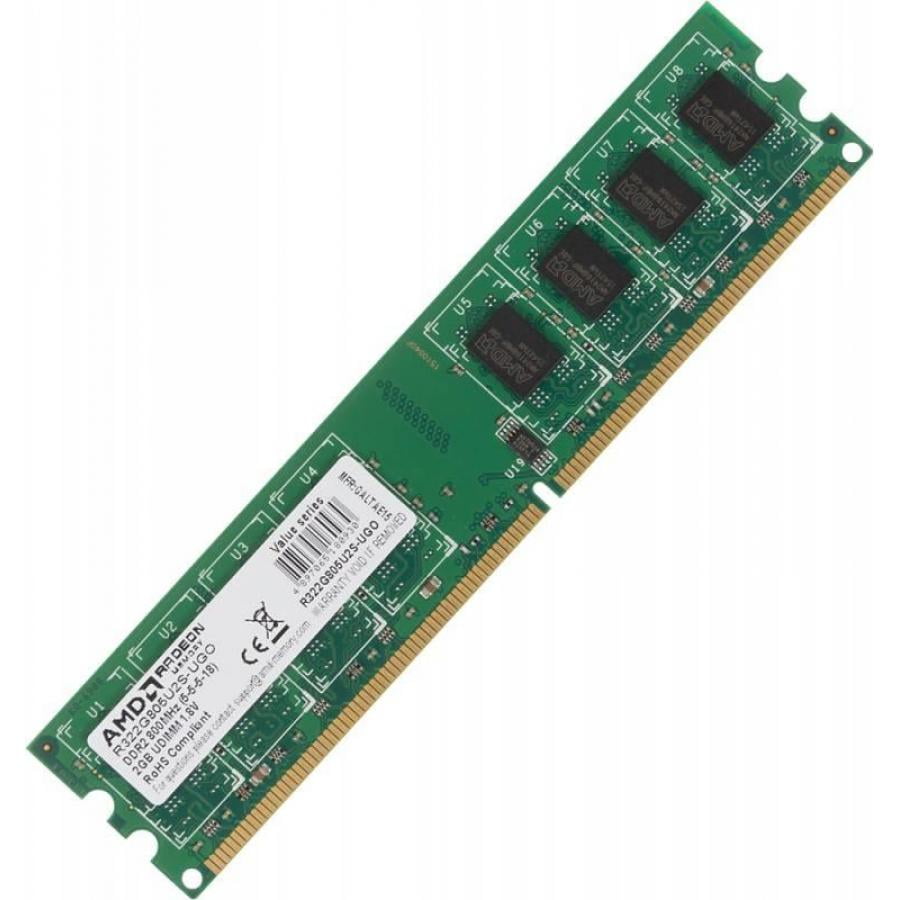 Оперативная память AMD Radeon R3, DDR2, 2GB (1x2GB), 800MHz, CL6, DIMM, OEM