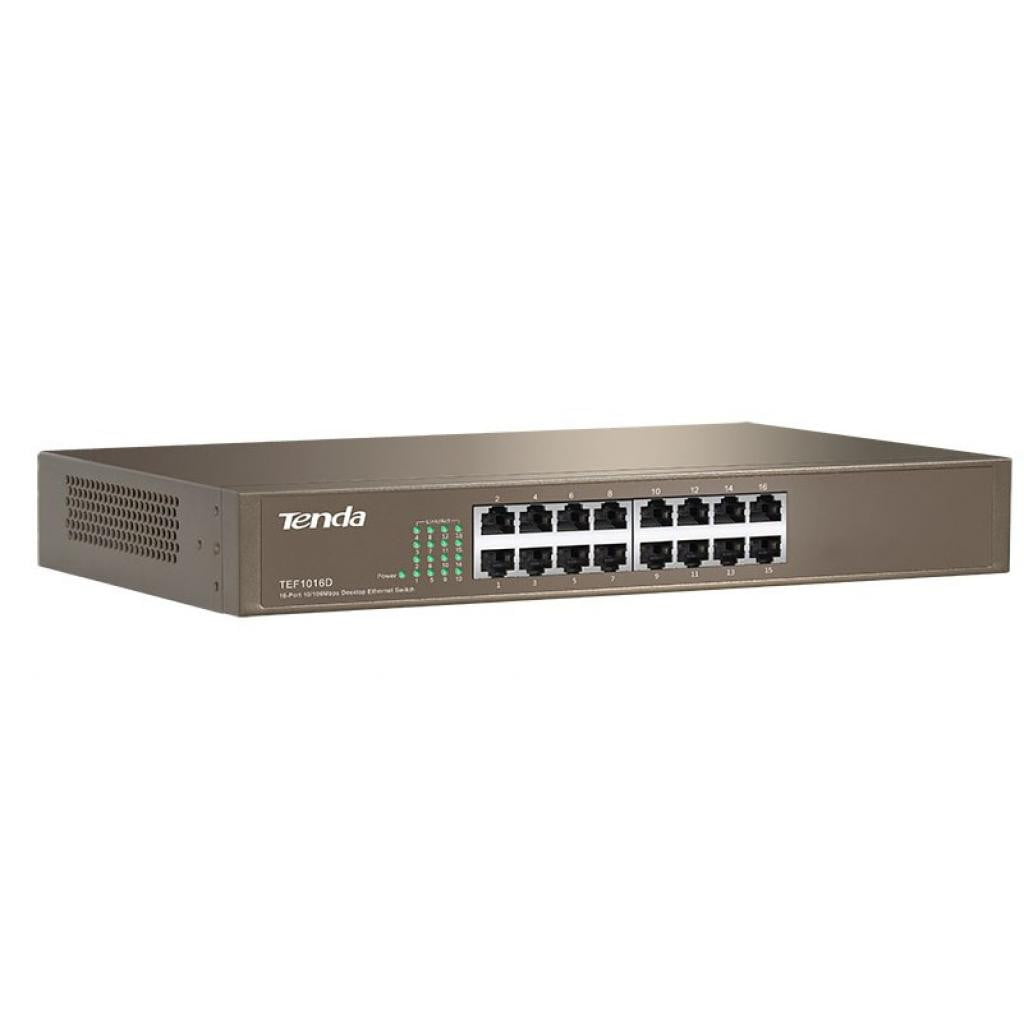 Коммутатор 16PORT 10/100M TEF1016D Tenda