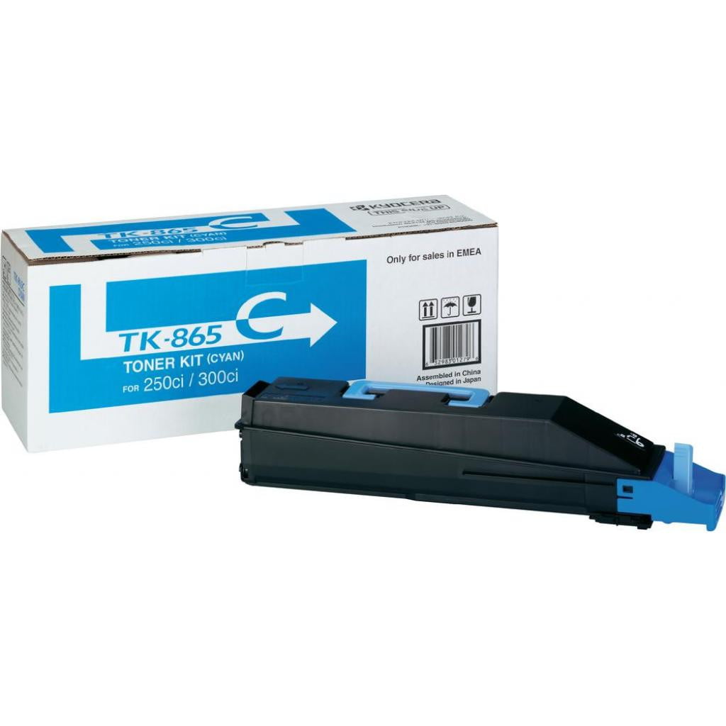 Картридж лазерный Kyocera TK-865C (1T02JZCEU0) голубой для TASKalfa 250ci/300ci 12000 стр.