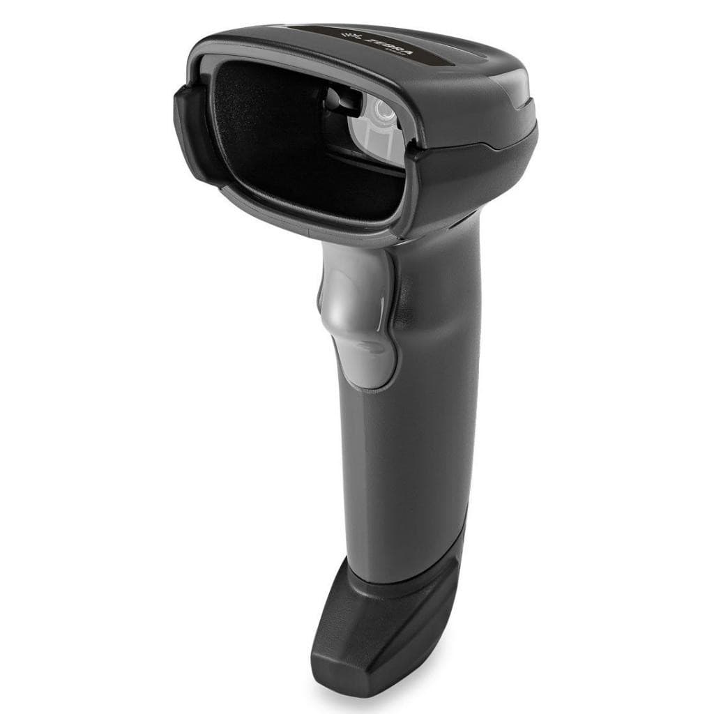 Сканер штрих-кода ручной Zebra DS2208 с подставкой, 2D имидж, проводной, 762 мм/сек, USB, черный