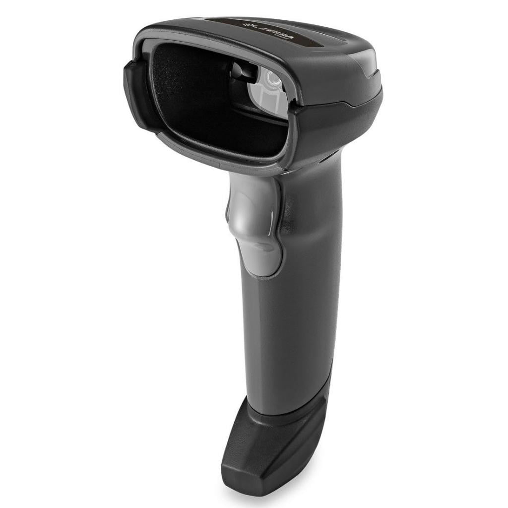 Сканер штрих-кода ручной Zebra DS2208 с подставкой, 2D имидж, проводной, 762 мм/сек, USB, черный
