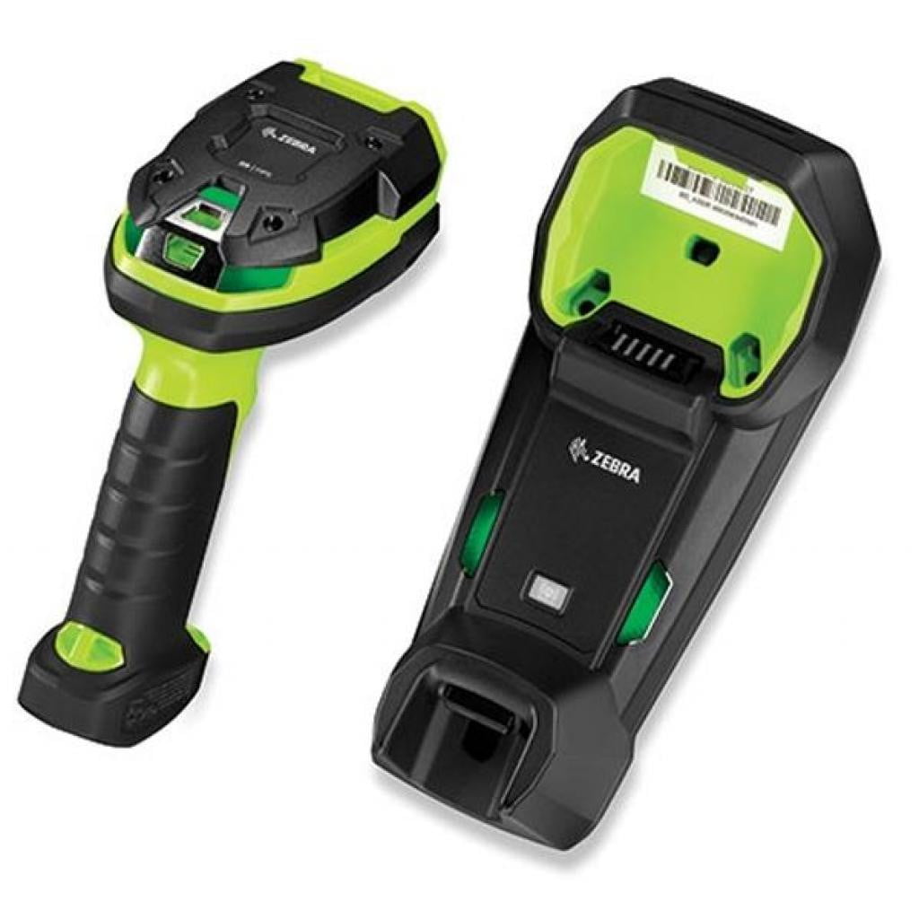 Сканер штрих-кода ручной Zebra DS3678 2D Imager (дальнобойный), беспроводной, USB, Bluetooth, зеленый/черный