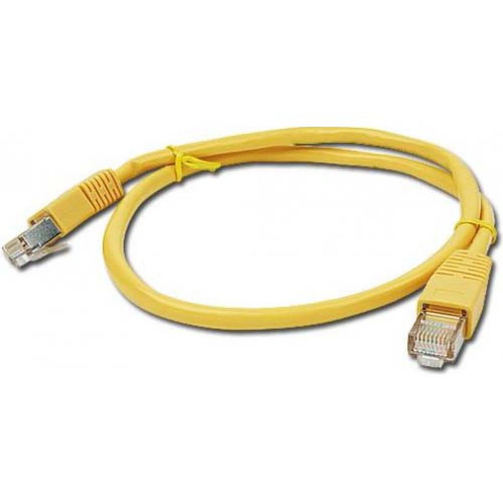 Патч-корд UTP Cablexpert cat.5e, 1м, литой, многожильный, желтый