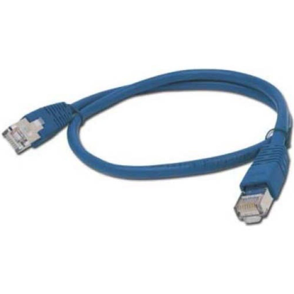 Патч-корд UTP Cablexpert cat.5e, 2м, литой, многожильный, синий