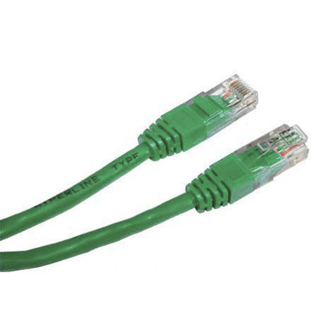 Патч-корд UTP Cablexpert cat.5e, 1.5м, литой, многожильный, зеленый