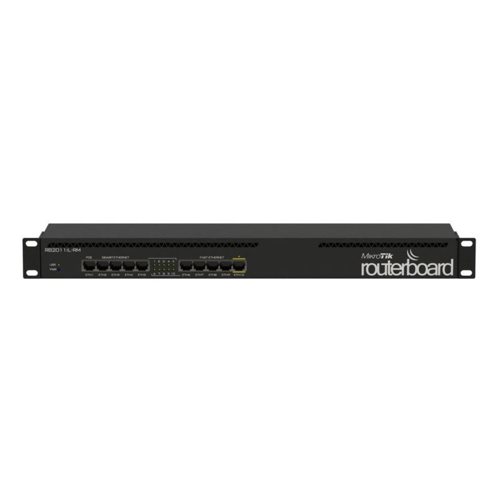 Коммутатор MikroTik RB2011iL-RM RouterBOARD 2011iL-RM with 1U rackmount case and power supply