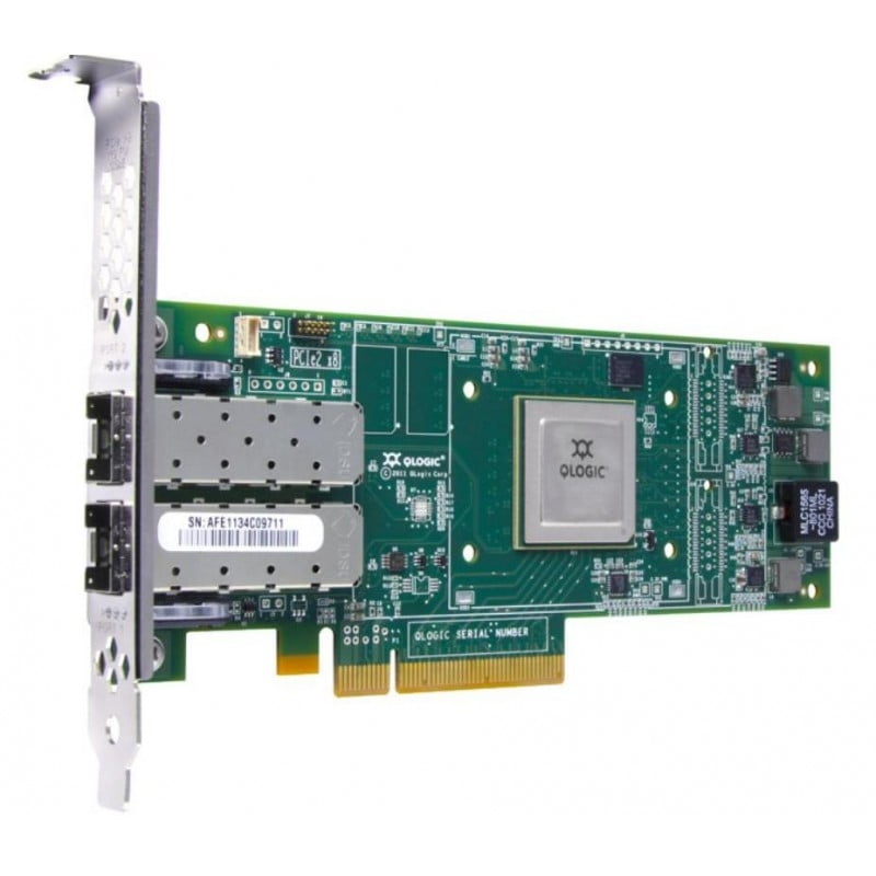 Контроллер Qlogic QLE2672-CK 16Gb Dual Port FC HBA x8 PCIe LC multi-mode optic
