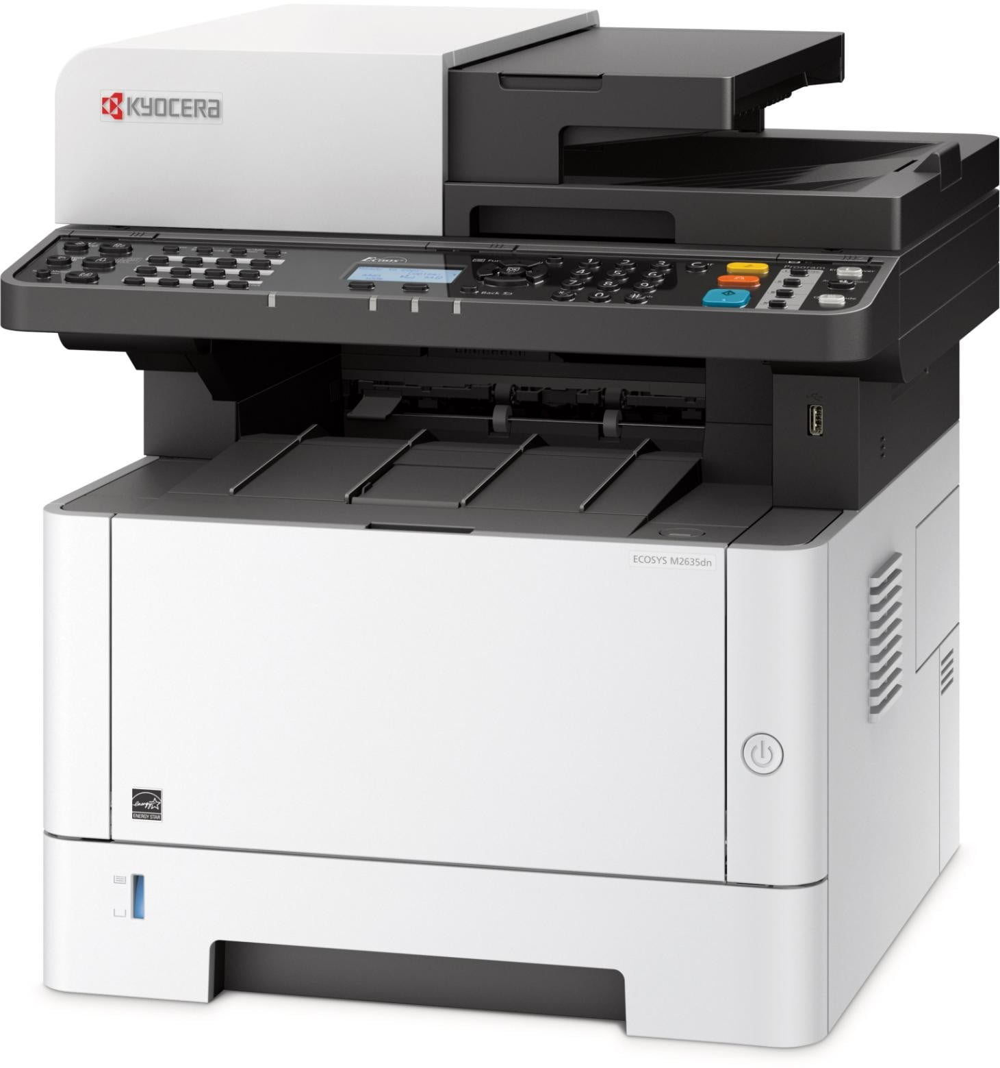 МФУ лазерное Kyocera Ecosys M2635DN (1102S13NL0), A4, ч/б, печ. до 35 стр/мин., скан. до 40 стр/мин. (ч/б) 23 стр/мин. (цвет), 1200 x 1200 dpi (печать) 600x600dpi (скан.), USB, RJ-45