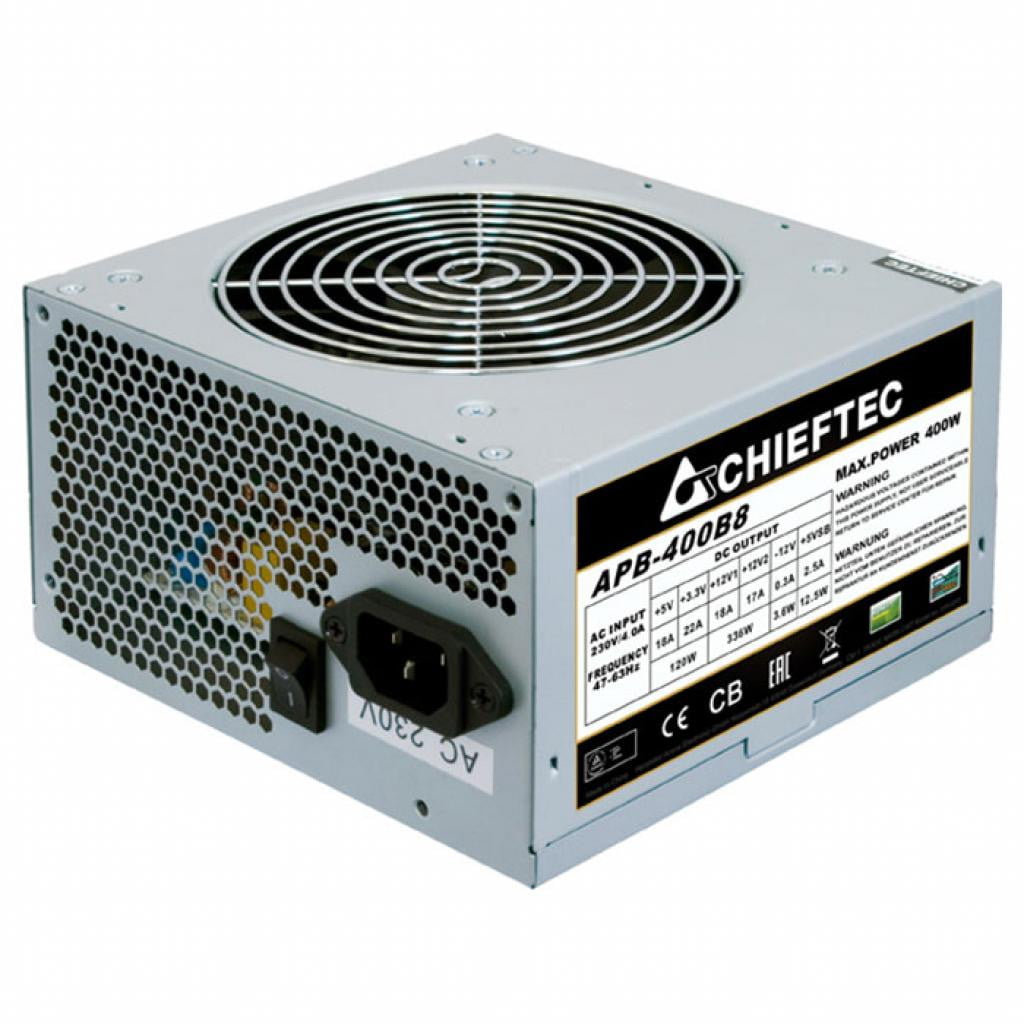 Блок питания Chieftec APB-400B8, 400Вт, 120мм, серебро