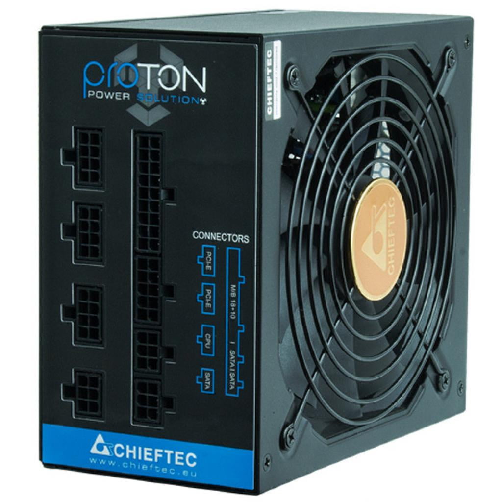 Блок питания Chieftec BDF-750C, 750Вт 80 PLUS Bronze, 140мм, модульный, черный
