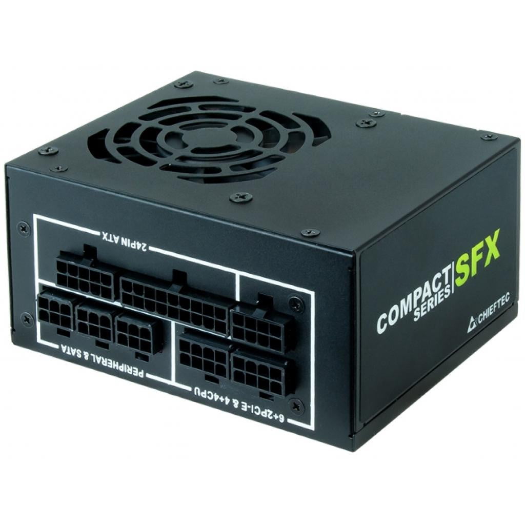 Блок питания Chieftec Compact CSN-450C, 450Вт, 80 PLUS Gold, 80мм, модульный, черный