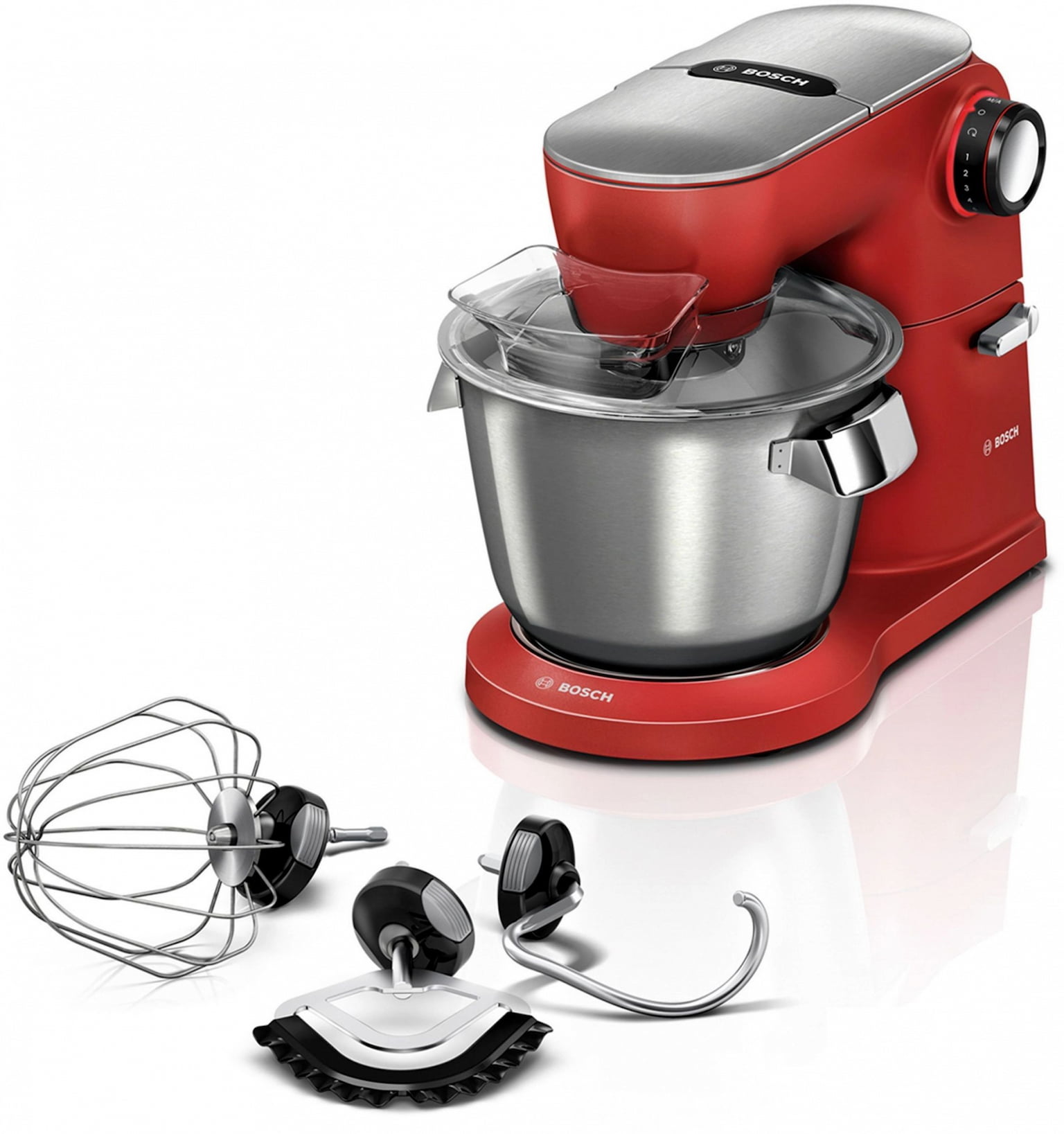 Кухонная машина Bosch MUM9A66R00 планетар.вращ. 1600Вт красный