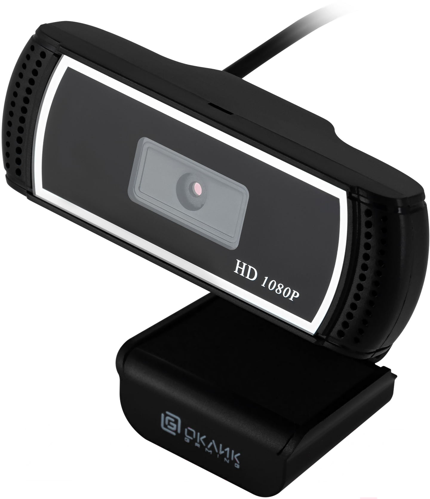 Веб-камера OKLICK OK-C013FH 1920x1080, 30 кадр/с, USB Type-A, микрофон (шумоподавление), универсальное крепление