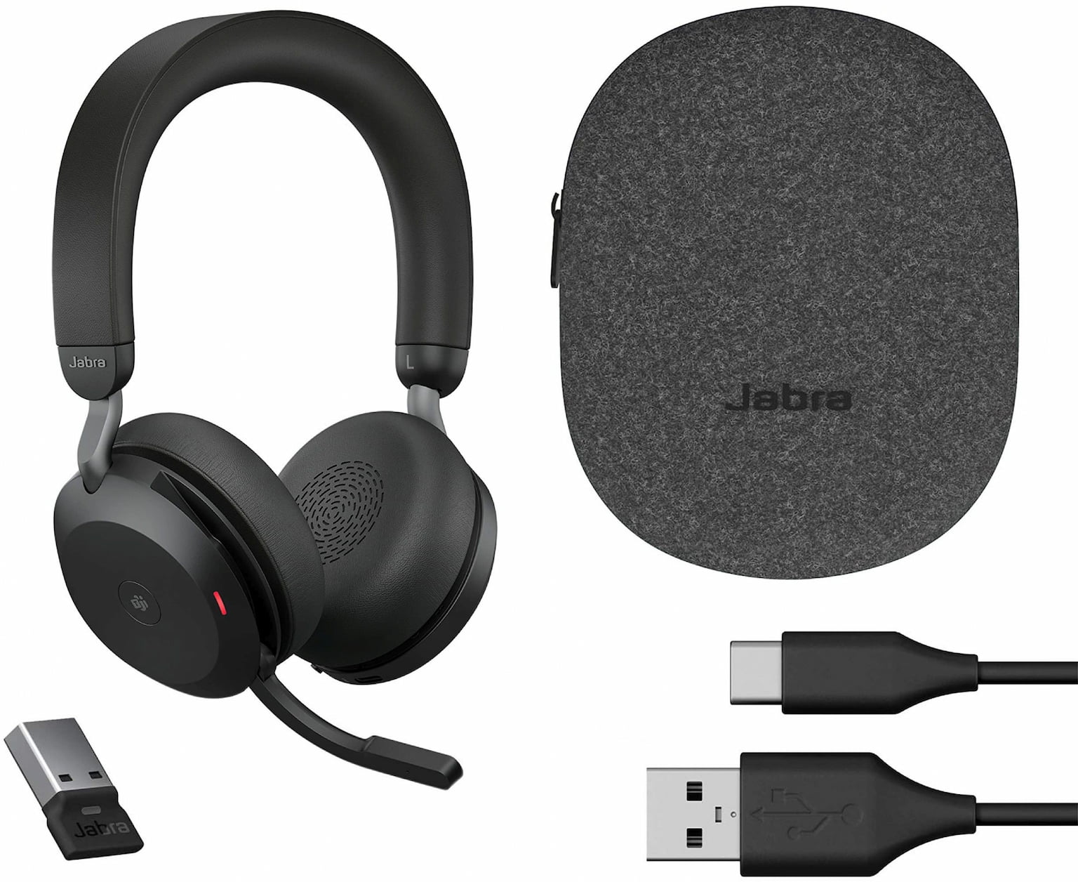 Гарнитура Jabra Evolve2 75 чёрный, беспроводная, Bluetooth, до 36 ч