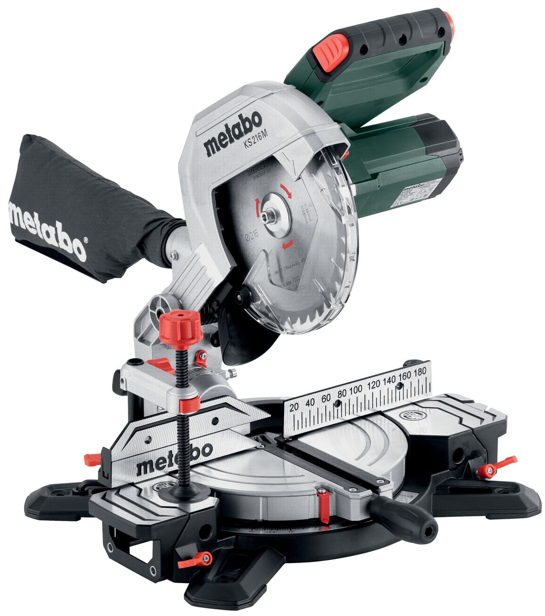 Торцовочная пила Metabo KS 216 M 1100Вт 5000об/мин d=216мм
