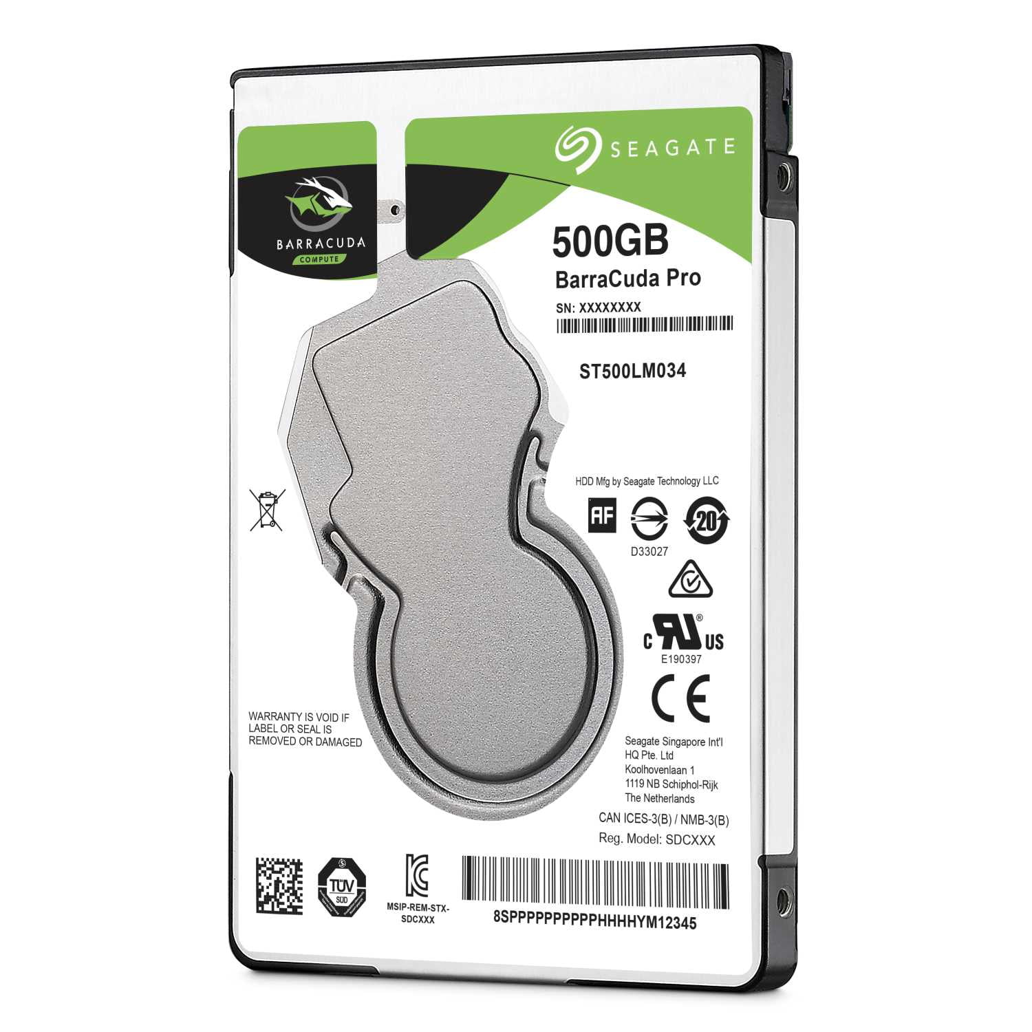 Жесткий диск Seagate HDD 500 GbBarraCuda ST500LM034 2.5" SATA 6Gb/s 128Mb 7200rpm