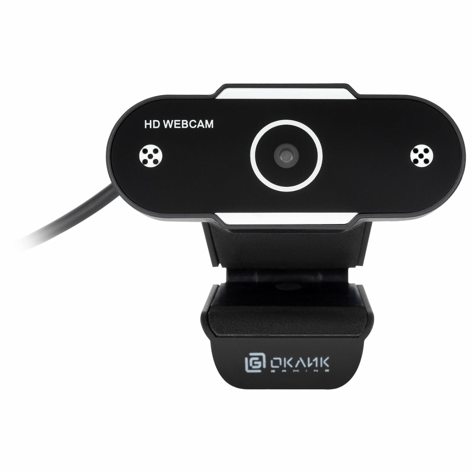 Веб-камера OKLICK OK-C012HD 1280x720, 30 кадр/с, USB Type-A, микрофон, универсальное крепление