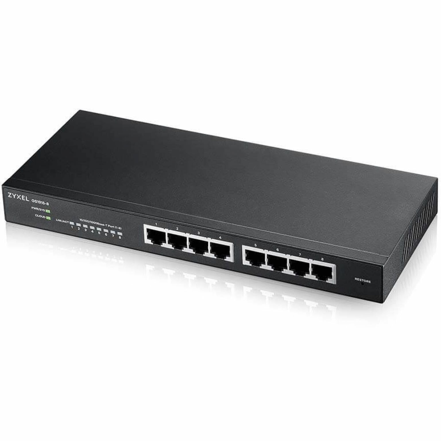 Коммутатор Zyxel GS1915-8-EU0101F 8G управляемый