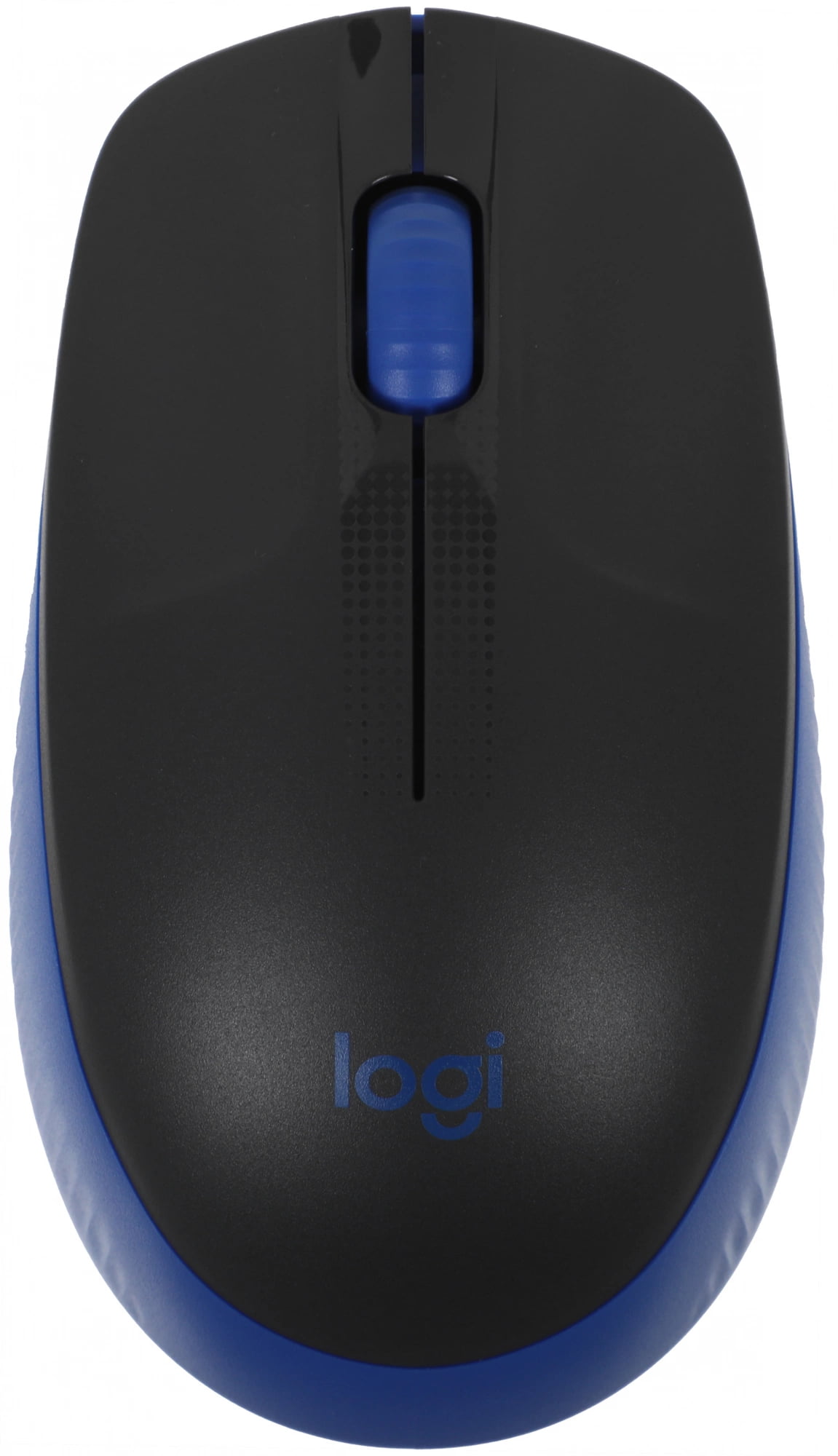 Мышь беспроводная Logitech M190 черный/синий, 1000 dpi, радиоканал, USB, кнопки - 3