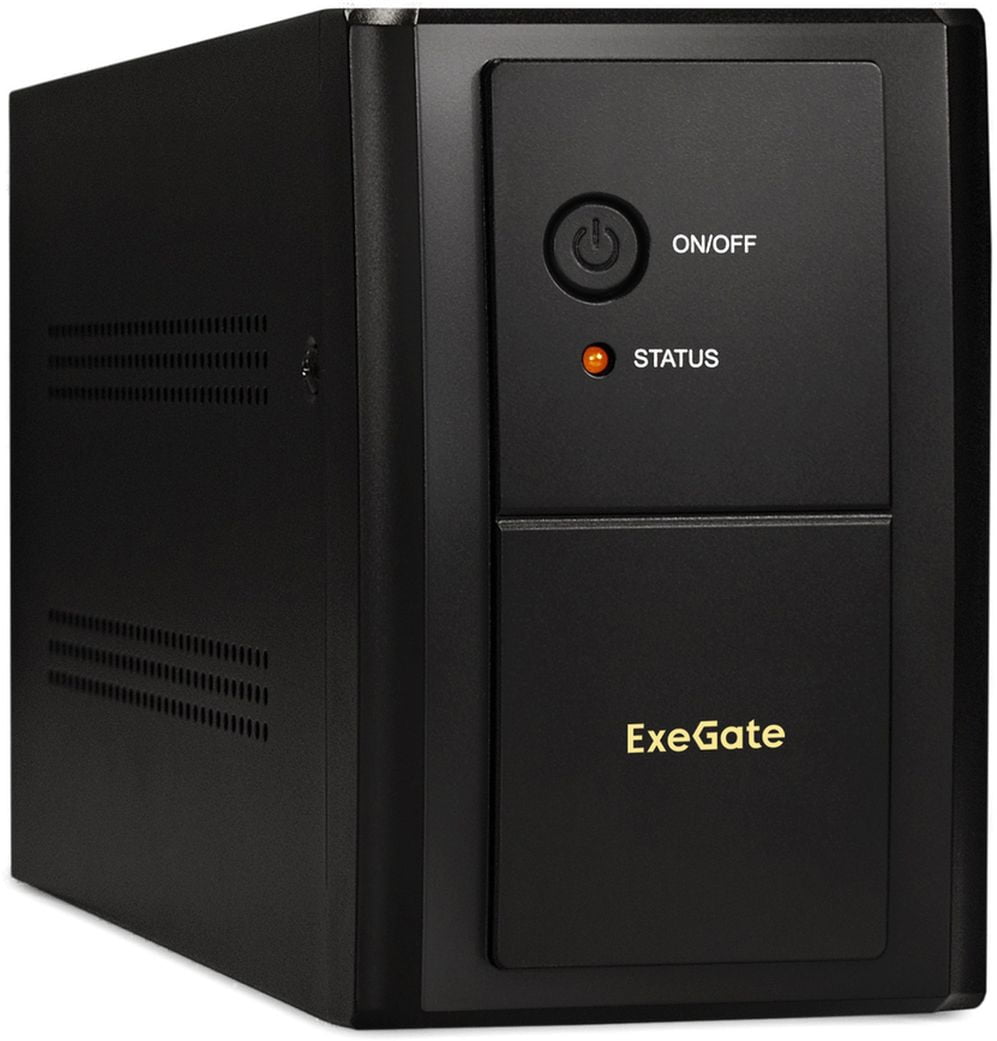Источник бесперебойного питания ExeGate SpecialPro UNB-2000.LED.AVR.EURO.RJ / 2000 ВА / 1200 Вт / 4 x CEE 7 (евророзетка)