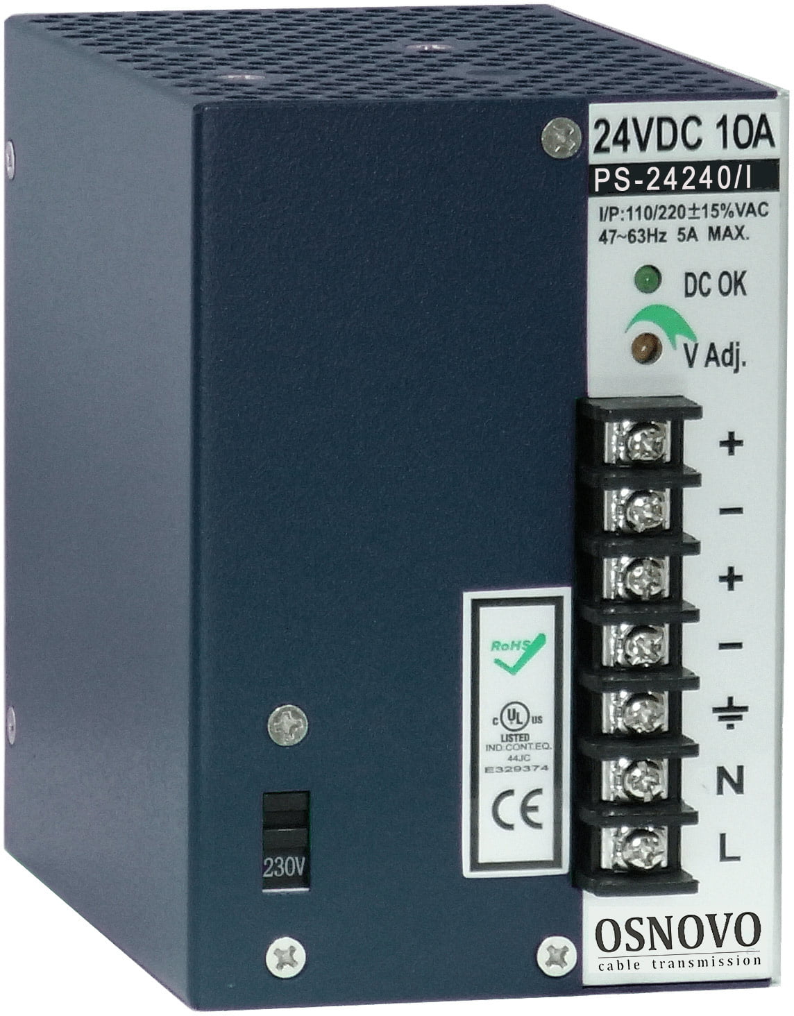Промышленный блок питания PS-24240/I- DC24V, 10A (240W)