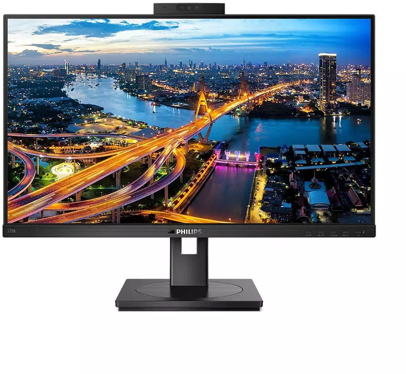 Монитор 27" Philips 275B1H IPS 2560x1440, 75 Гц, 4 мс, 16:9, 300 кд/м², HDMI, DisplayPort, DVI-D, Flicker Free, Low Blue Light, черный