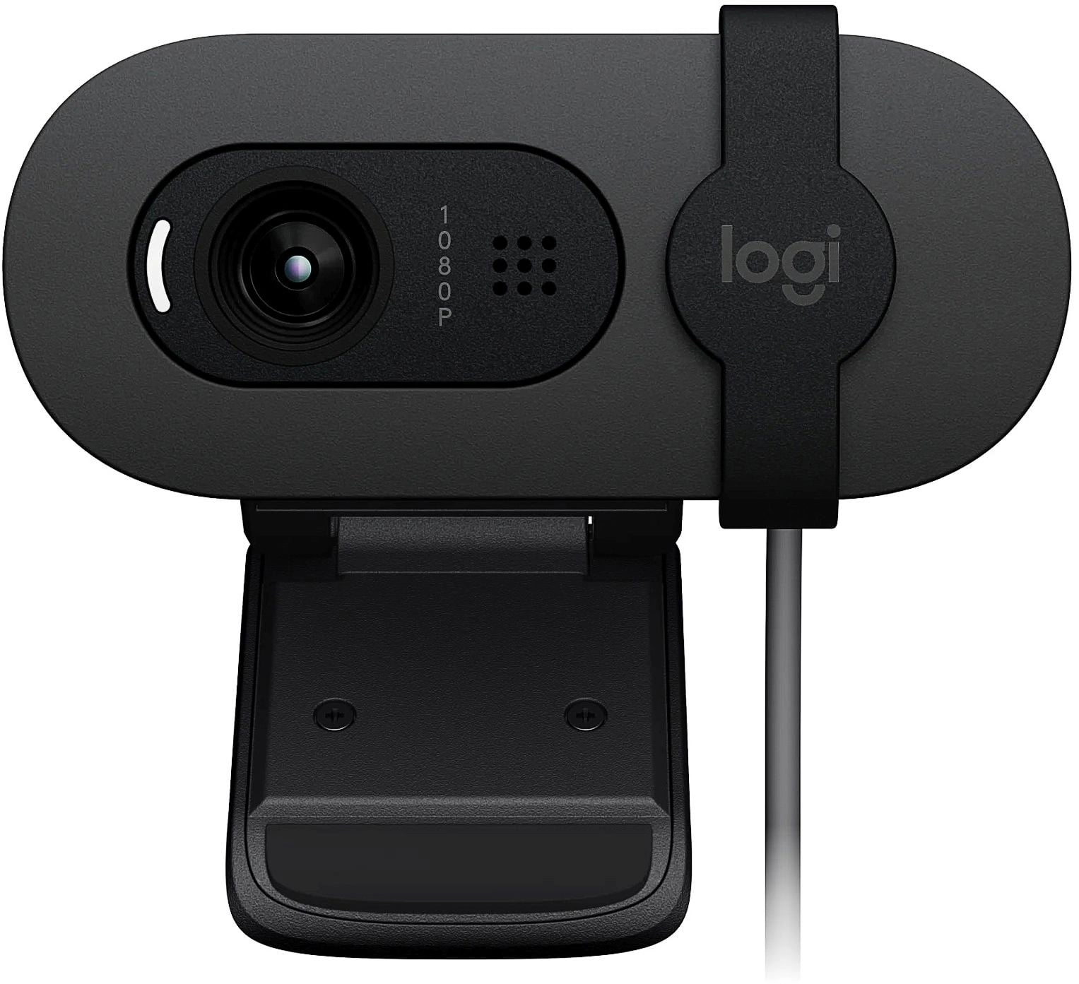 Веб-камера Logitech Brio 105 1920x1080, 30 кадр/с, USB Type-A, микрофон (шумоподавление), шторка приватности, автоосвещение, универсальное крепление