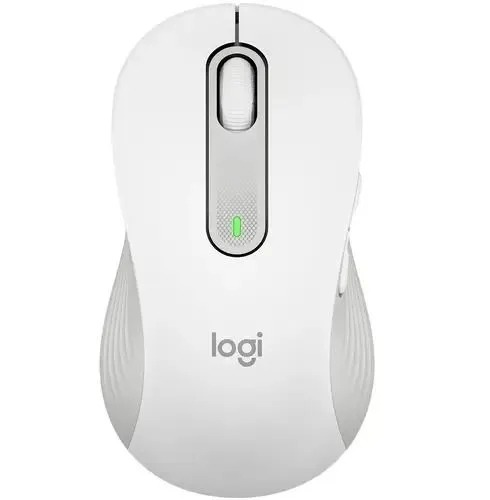 Мышь беспроводная Logitech Signature M650 L белый, 4000 dpi, радиоканал, Bluetooth, USB, кнопки - 5