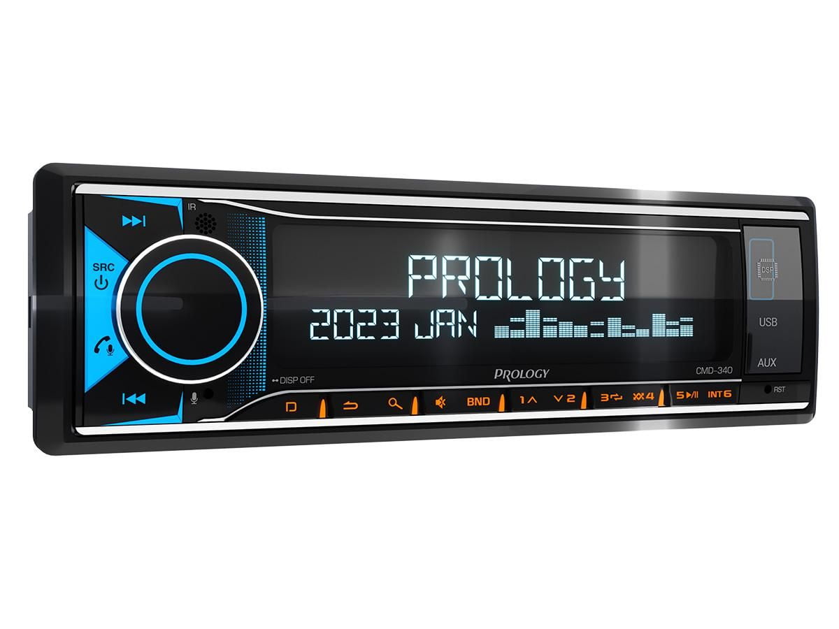 Автомагнитола Prology CMD-340, 1 DIN, Bluetooth, USB Type-A, AUX, пульт ДУ