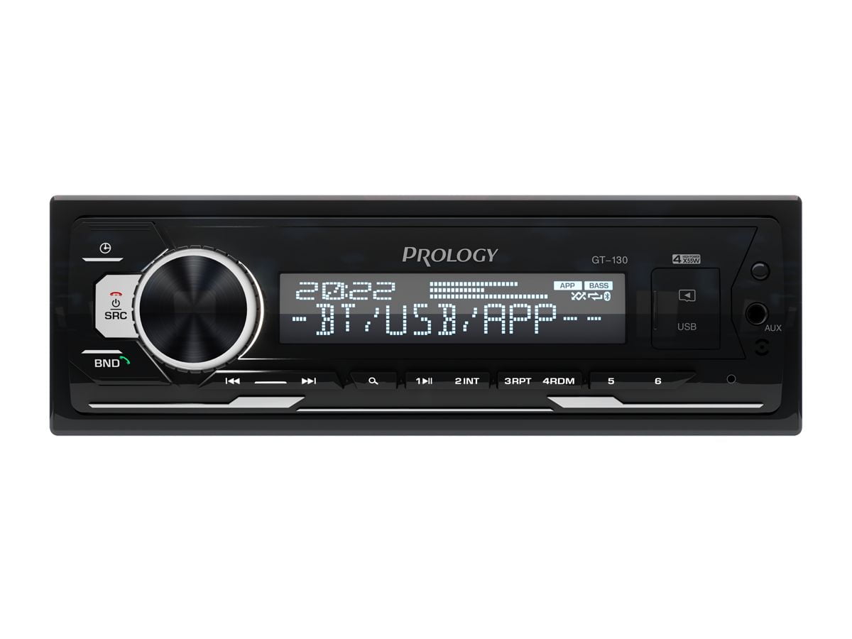 Автомагнитола Prology GT-130, 1 DIN, Bluetooth, USB Type-A, AUX, пульт ДУ