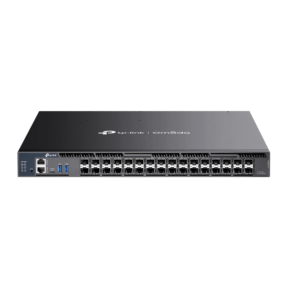 Коммутатор управляемый стекируемый агрегации 3-го уровня TP-Link SX6632YF Omada с 26 портами SFP+ 10 Gbит/с и 6 портами SFP28 25 Gbит/с