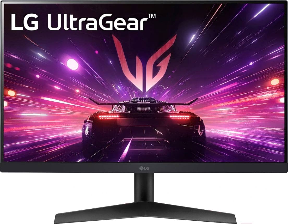 Монитор 23.8" LG UltraGear 24GS60F-B IPS 1920x1080, 180 Гц, 1 мс, 16:9, HDR10, 300 кд/м², DisplayPort, HDMI 2.0, Flicker Free, Low Blue Light, трехсторонний безрамочный дизайн, черный