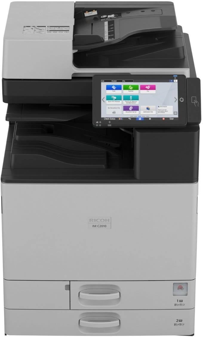 МФУ лазерное цветное Ricoh IM C2010, добавить комплект тонеров, запуск АСЦ