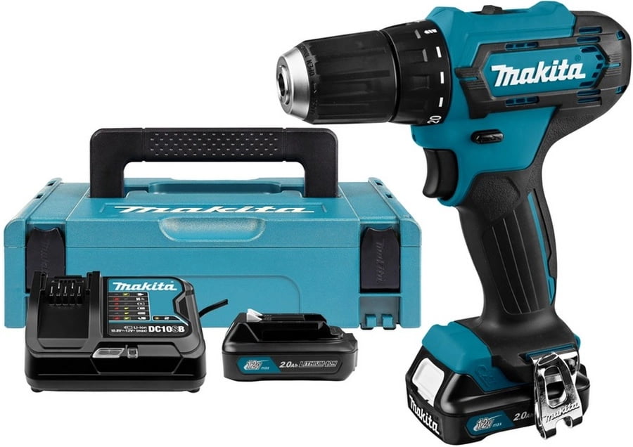 Дрель-шуруповерт Makita DF333DSAX6, 12 В, 2 Ач, 30 Нм, бесщеточный