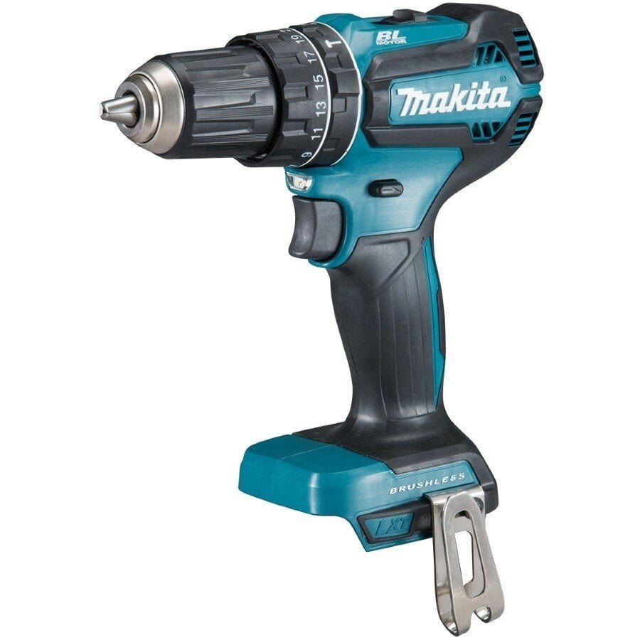 Дрель-шуруповерт Makita DHP485Z, 18 В, 0 Ач, 50 Нм, бесщеточный, ударный