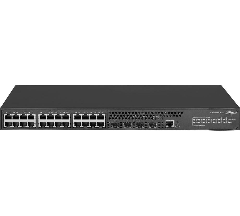 Коммутатор Dahua DH-AS5500-24GT4XF, 24×1 Гбит/с + 4×10 Гбит/с SFP+, управляемый