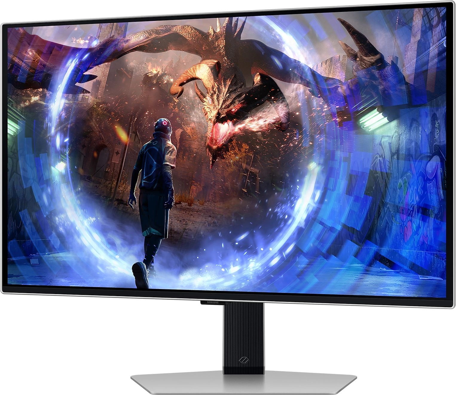 Монитор 27" Samsung Odyssey OLED G6 S27DG600SI OLED 2560x1440, 360 Гц, 0.03 мс, 16:9, 250 кд/м², 2xHDMI 2.1, DP 1.4, 3.5 Jack, USB Hub (2x USB), FreeSync, G-Sync, HDR10, PIP, серебристый