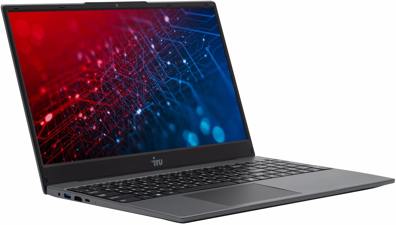 Ноутбук IRU Tactio 15PHC/15.6"/IPS/AMD Ryzen 5 7430U/8Gb/256Gb/SSD/AMD Radeon Graphics/Windows 11 Pro/черный/1.75kg