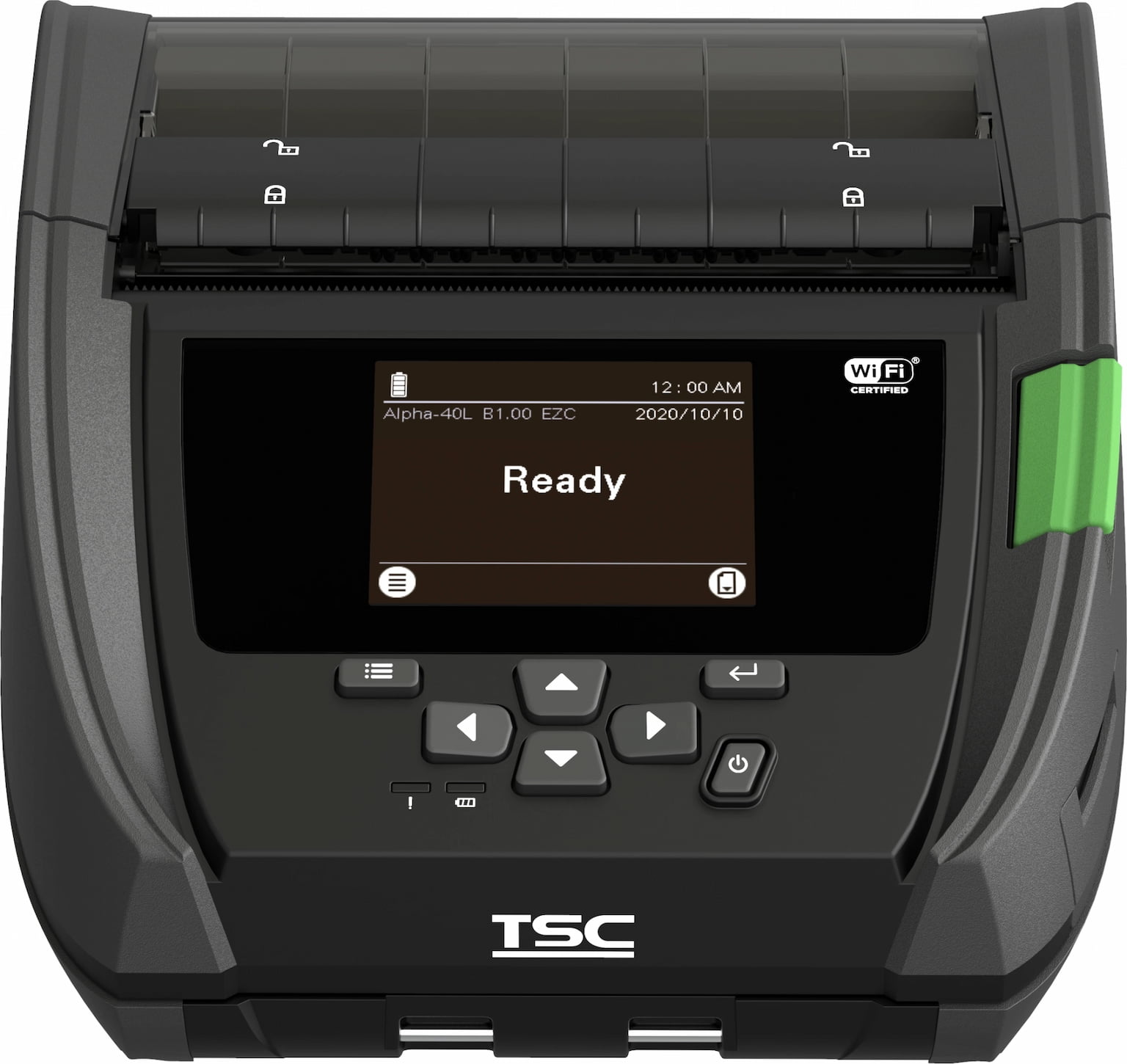 Принтер этикеток мобильный TSC Alpha-40L прямая термопечать, 203 dpi, 127 мм/сек, Bluetooth, USB, Wi-Fi, черный